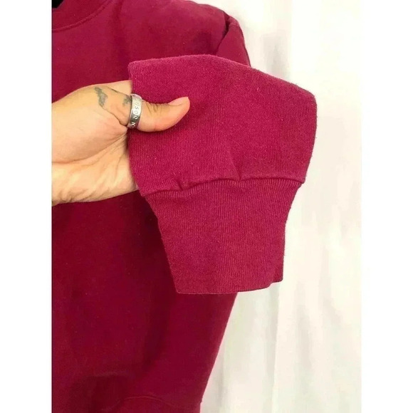 VTG BVD Crewneck Red Sweatshirt Men's LARGE Made in USA 1990s - Picture 8 of 9